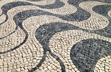 Portuguese street pavement clipart