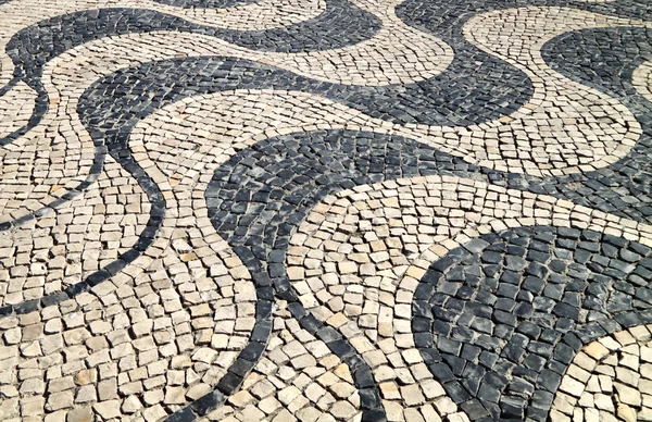 Portugisiska street trottoaren — Stockfoto