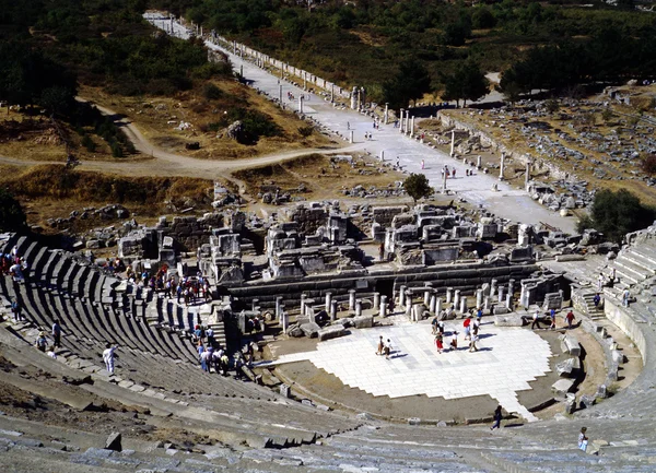 Görög színház, ephesus — Stock Fotó