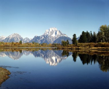Mt.Moran and Oxbow Bend clipart