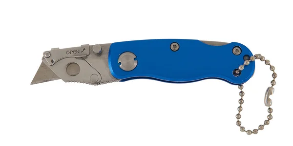 Kapesní nůž modrý — Stock fotografie