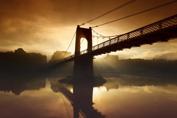 朝の橋 — ストック写真