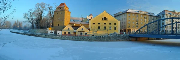Старый Город Зимнее Время — стоковое фото