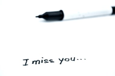 I miss you clipart