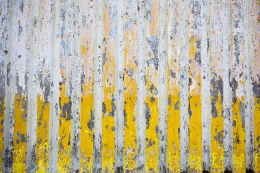 Grunge yellow-grey striped stone wall artistic background clipart