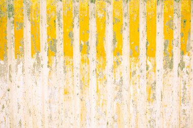 Grunge yellow-white striped stone wall artistic background clipart