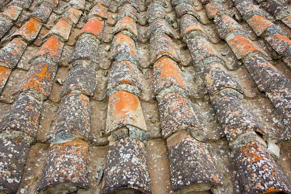 stock image Tile grunge old stripped roof artistic background