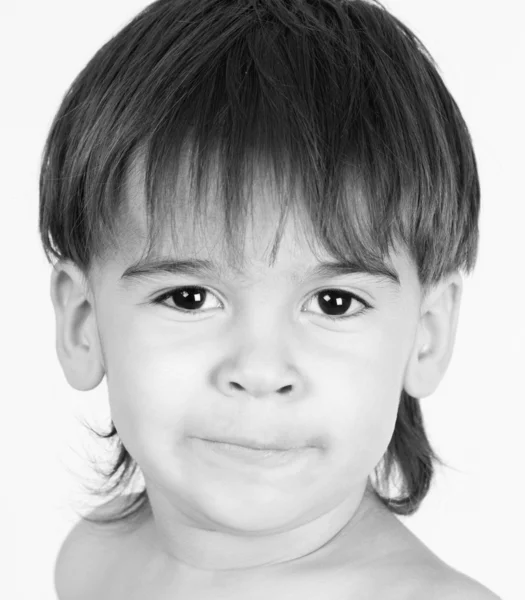Cute brunette little boy — Stock Photo, Image