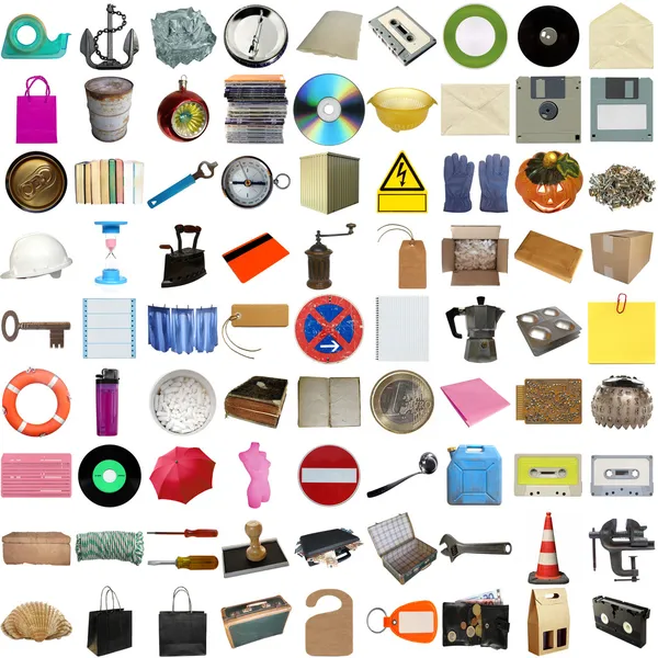 Muchos objetos aislados — Foto de Stock