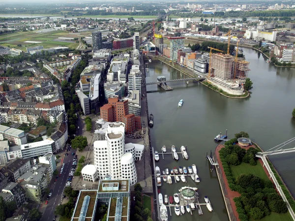 stock image Duesseldorf mediahafen harbour