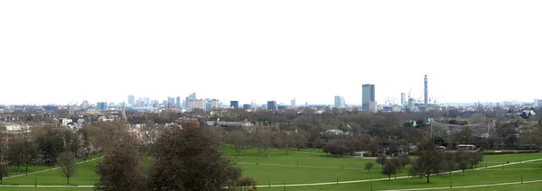 Skyline van Londen skyline gezien vanaf primrose hill, met kopie ruimte — Stockfoto
