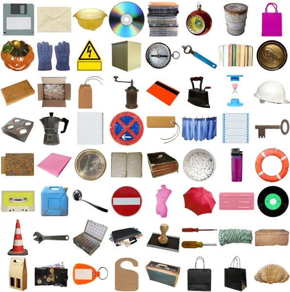 stock image Many objects isolated