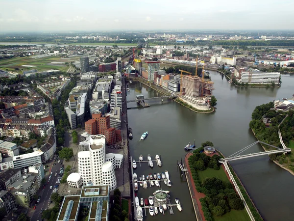 Duesseldorf mediahafen hamnen — Stockfoto
