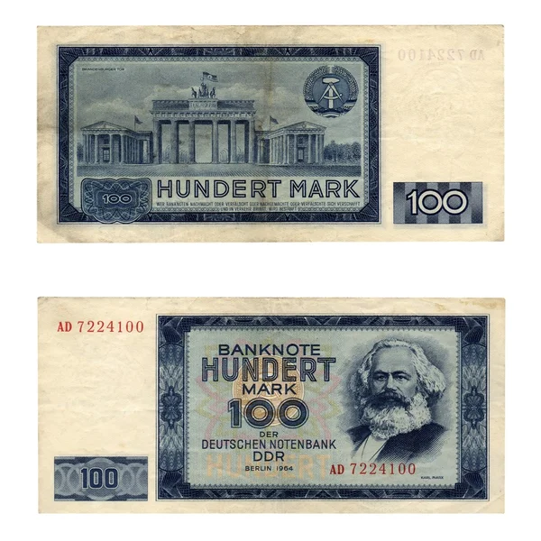 Банкнота DDR — стокове фото