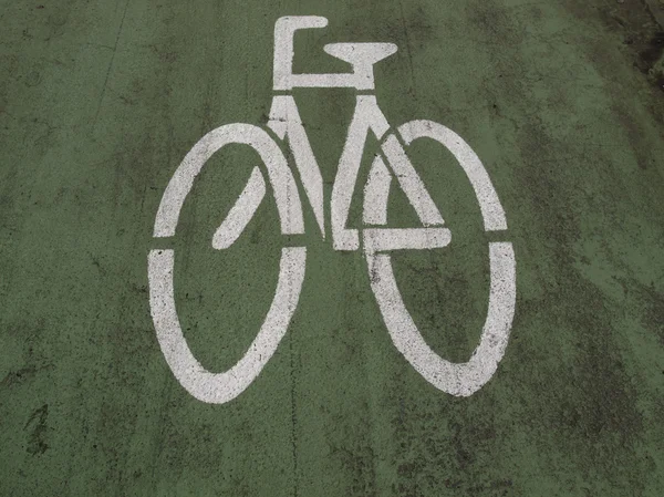Señal de carril bicicleta —  Fotos de Stock