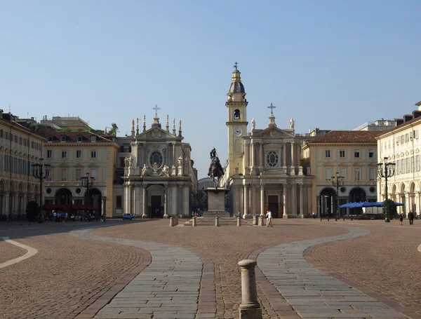 Piazza San Carlo, Turin — Stockfoto