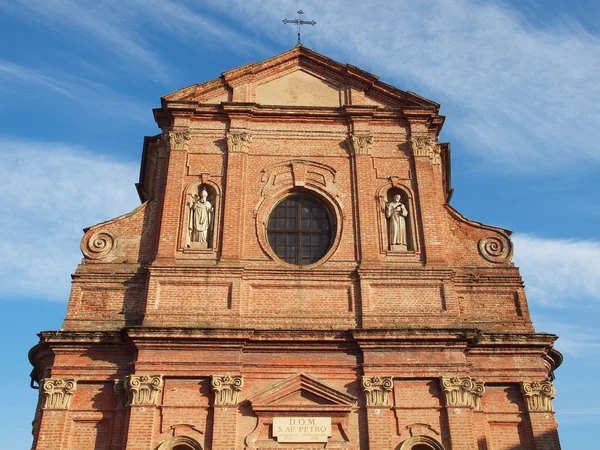 Сан-П'єтро-Апостоло-церква, Brusasco — стокове фото