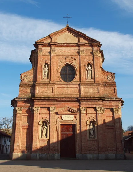 San pietro apostolo kilise, brusasco — Stok fotoğraf
