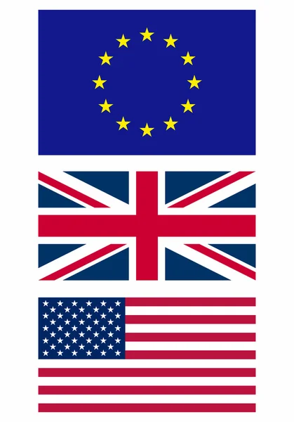 Nationell flagga — Stockfoto