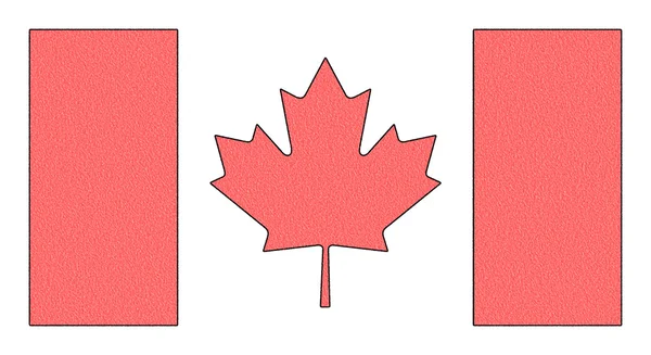 De nationale vlag van Canada — Stockfoto