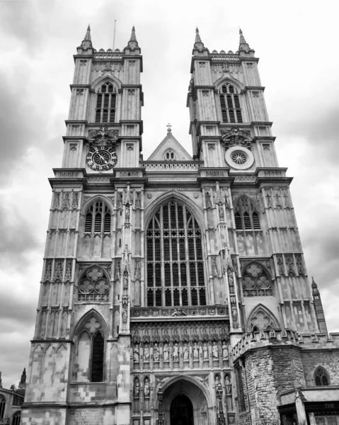 Kostel Opatství Westminster Londýně Vysokým Dynamickým Rozsahem Hdr Černá Bílá — Stock fotografie