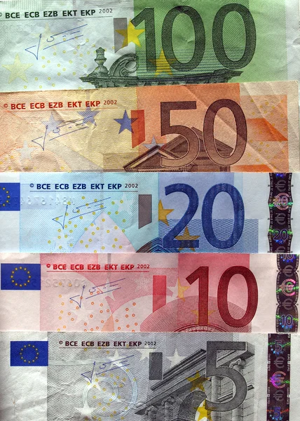 Banknot Euro Waluta Unii Europejskiej — Zdjęcie stockowe