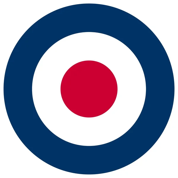Storbritannien Kungligt Flygvapen Roundel Flagga — Stockfoto