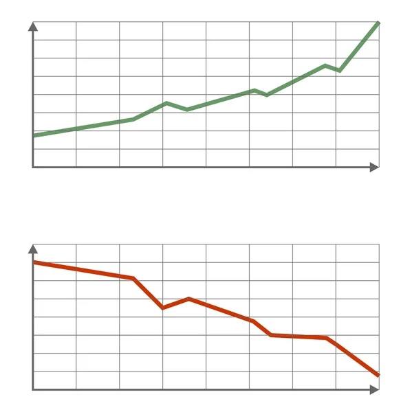 Grafik Grafik Illüstrasyon Büyüme Durgunluk — Stok fotoğraf