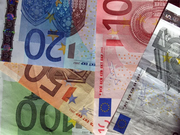 Billete Euros Moneda Unión Europea Enfoque Selectivo —  Fotos de Stock