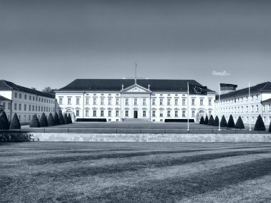 schloss bellevue royal palace Berlin, Almanya - yüksek dinamik aralık hdr - siyah beyaz