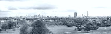 Primrose hill Parkı Londra, İngiltere, İngiltere - yüksek dinamik aralık hdr - siyah beyaz