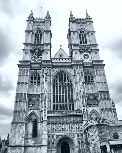 Westminster Abbey Kilisesi Londra Ngiltere Yüksek Dinamik Aralık Hdr Siyah — Stok fotoğraf