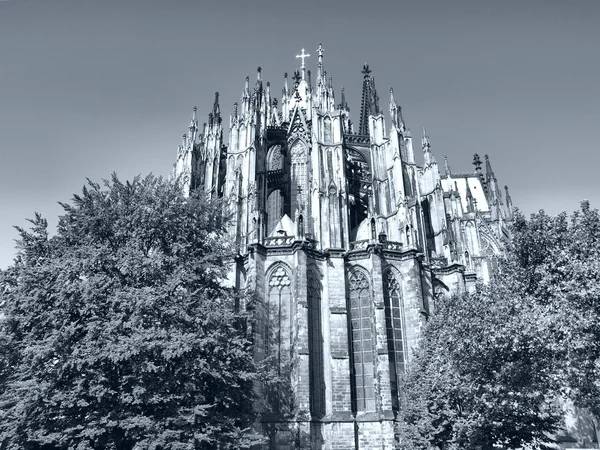 Norgips Dom Gotiska Domkyrkan Kyrkan Köln Cologne Tyskland Stort Dynamiskt — Stockfoto