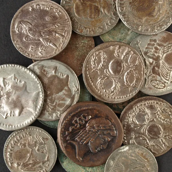 Monety rzymskie — Zdjęcie stockowe