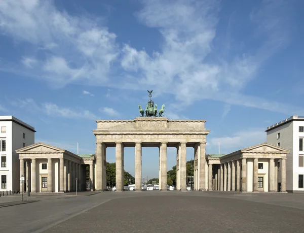 Brandenburger Tor Puerta Brandeburgo Famoso Hito Berlín Alemania Vista Frontal — Foto de Stock
