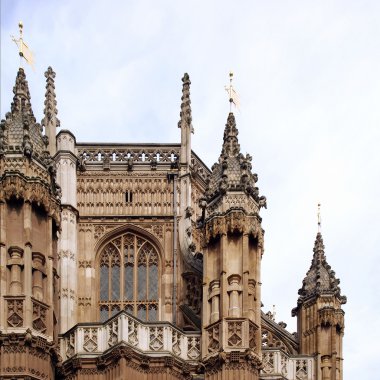 westminster abbey Kilisesi Londra, İngiltere - dikdörtgen çizgili önden görünümü