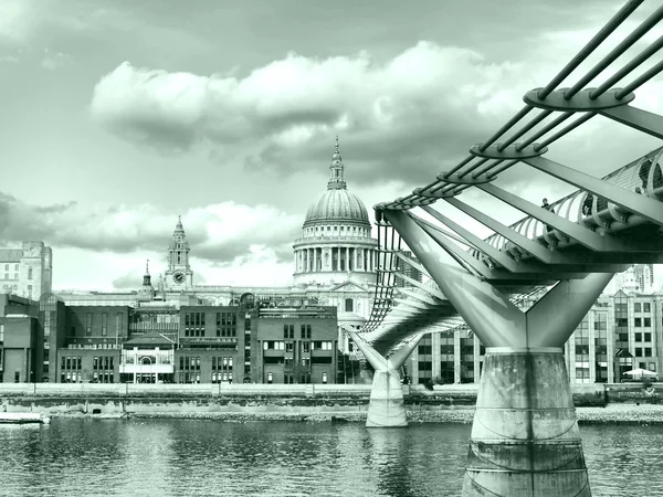 Katedra Świętego Pawła Londynie Wielka Brytania Wysoki Zakres Dynamiki Hdr — Zdjęcie stockowe