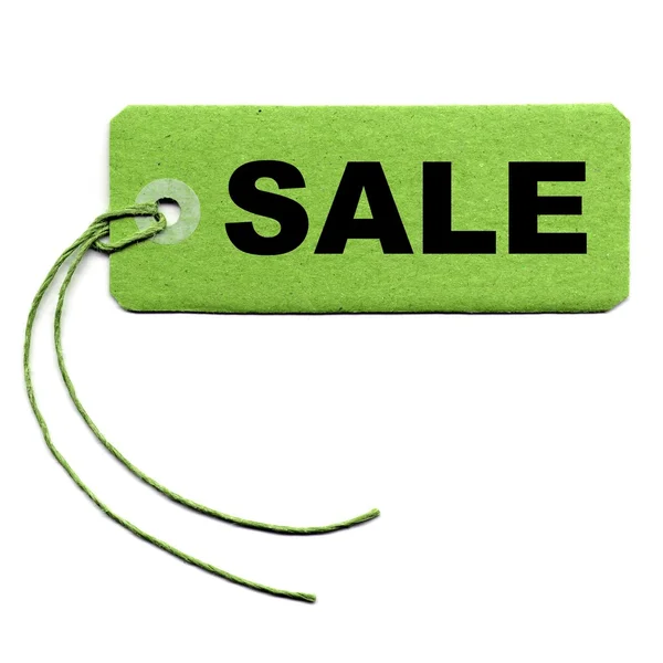 Price Tag String Isolated White — Stock Photo, Image