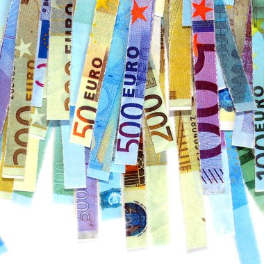 Euro note clipart