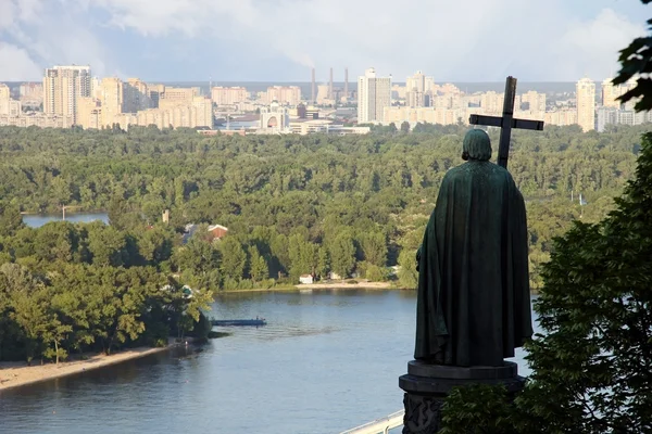 Вид с Владимирской горы, Киев, Украина — стоковое фото