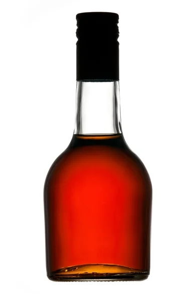 stock image Cognac bottle isolated on white background