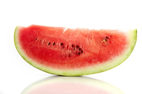 stock image Slice of watermelon on the white background