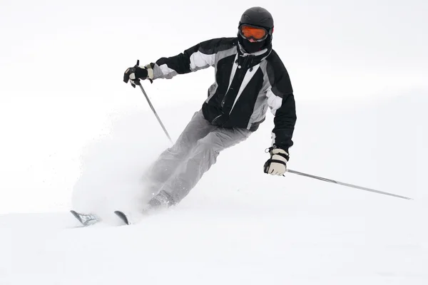 Esquiador Uma Encosta — Fotografia de Stock