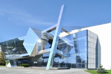 The example of cubism in modern architecture clipart