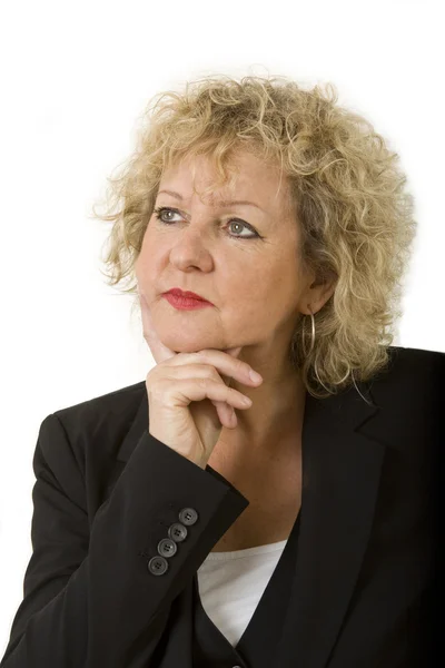 Isolated best aged business lady portrait — Stock Photo, Image