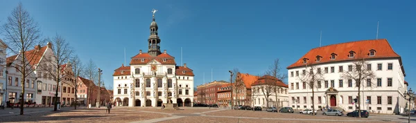 Municipio e castello di Lueneburgs — Foto Stock