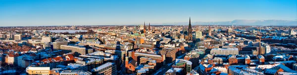 Гамбург Панорама Ліцензійні Стокові Зображення