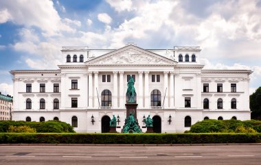 The city hall in Hamburg-Altona, North Germany clipart