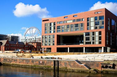 hamburg, Almanya'nın liman kenti modern bir ofis