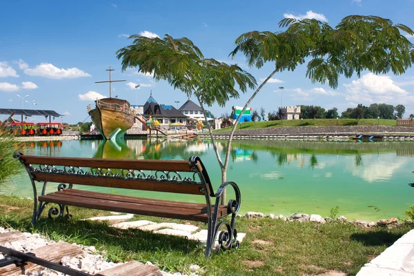 stock image Lake in ethno village